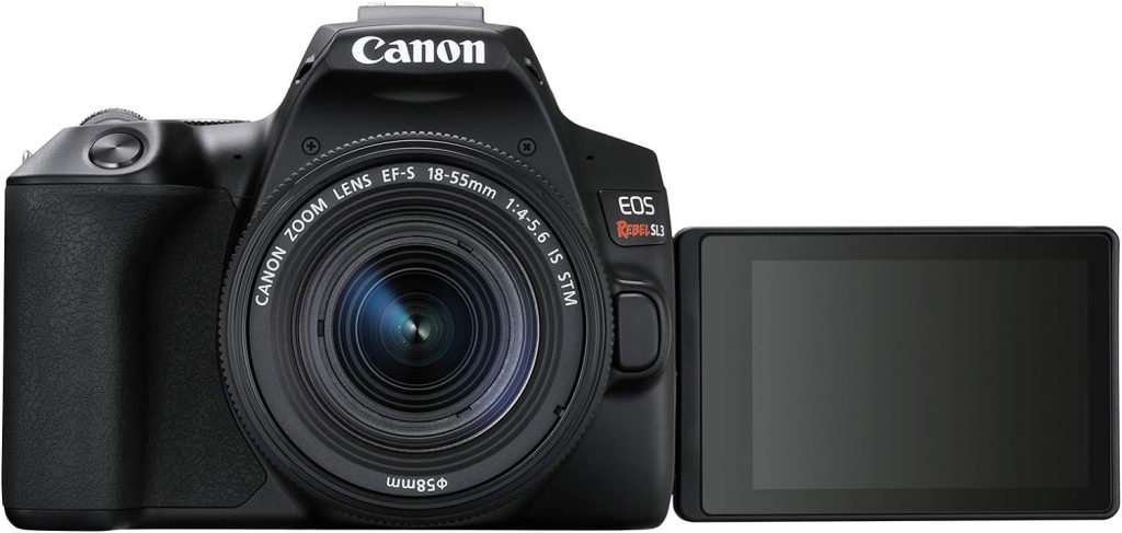 Amazon.com : Canon EOS Rebel SL3 Digital SLR Camera with EF-S 18-55mm Lens kit, Built-in Wi-Fi, Dual Pixel CMOS AF and 3.0 Inch Vari-Angle Touch Screen, Black : Electronics