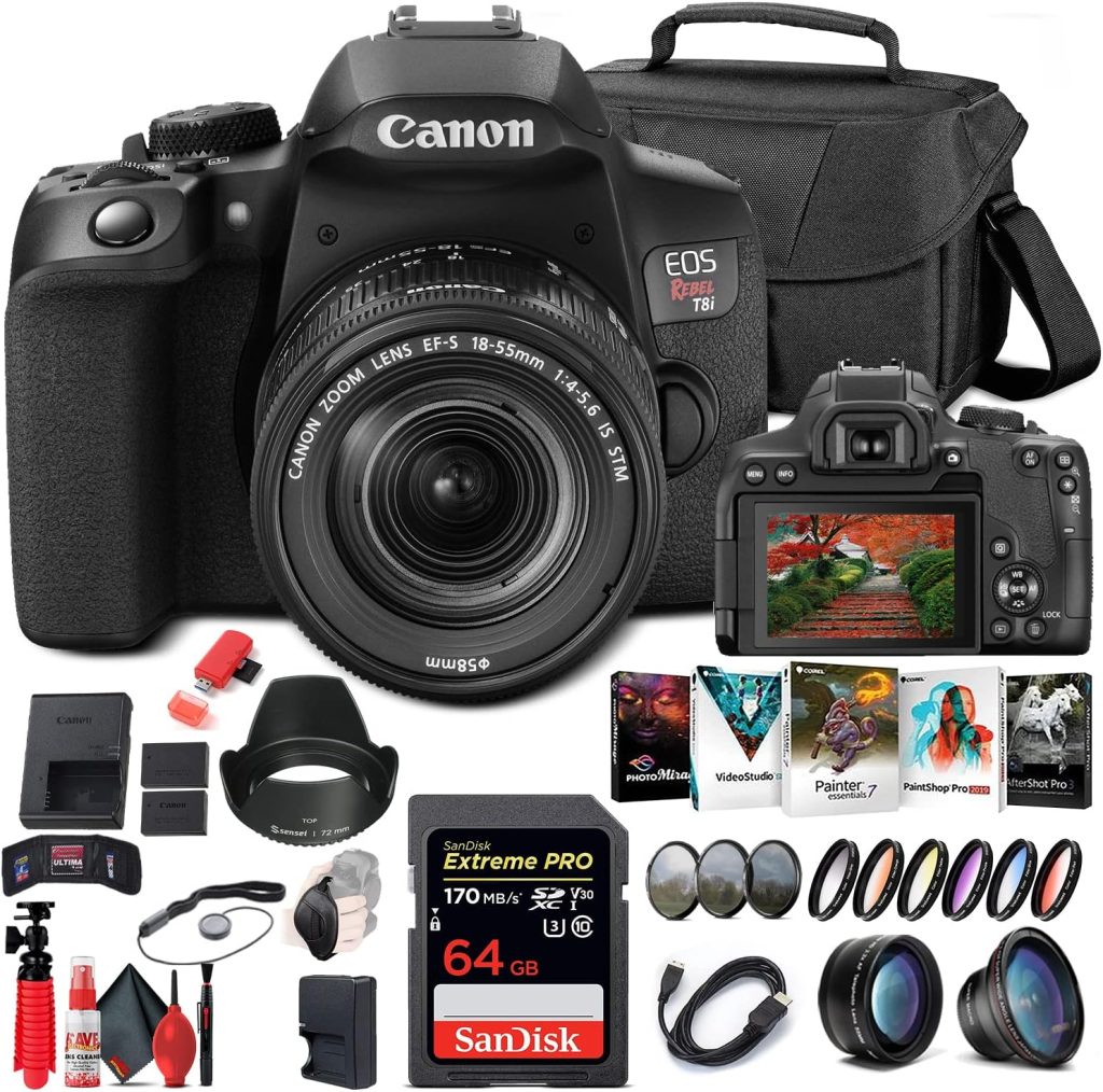 Canon T8i Camera with 1855mm Lens Review