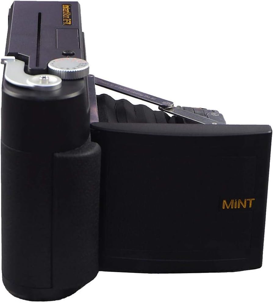 MiNT Instantkon RF70 Large Format Rangefinder Instant Camera with Real Image View Finder, Manual  Auto Mode Control, Black