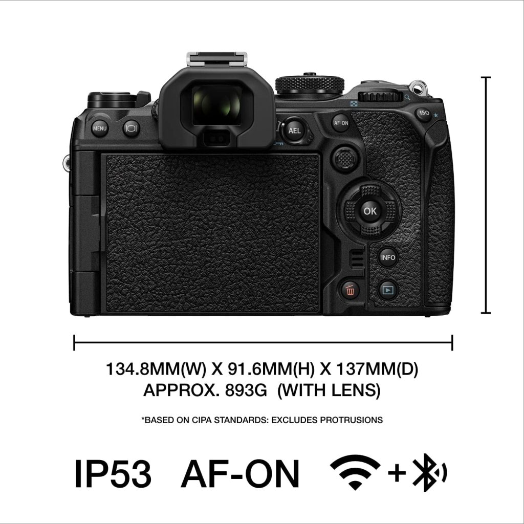 OM System OLYMPUS OM-1 Micro Four Thirds System Camera M.Zuiko Digital ED 12-40mm F2.8 PRO II kit 20MP BSI Stacked Sensor Weather Sealed Design 5-Axis Image Stabilization 120fps sequential Shooting