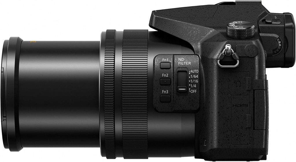 Panasonic LUMIX FZ2500 4K Point and Shoot Camera, 20X LEICA DC VARIO-ELMARIT F2.8-4.5 Lens, 21.1 Megapixels, 1 Inch High Sensitivity Sensor, 422 10-bit, HDMI Out, DMC-FZ2500 (USA BLACK)