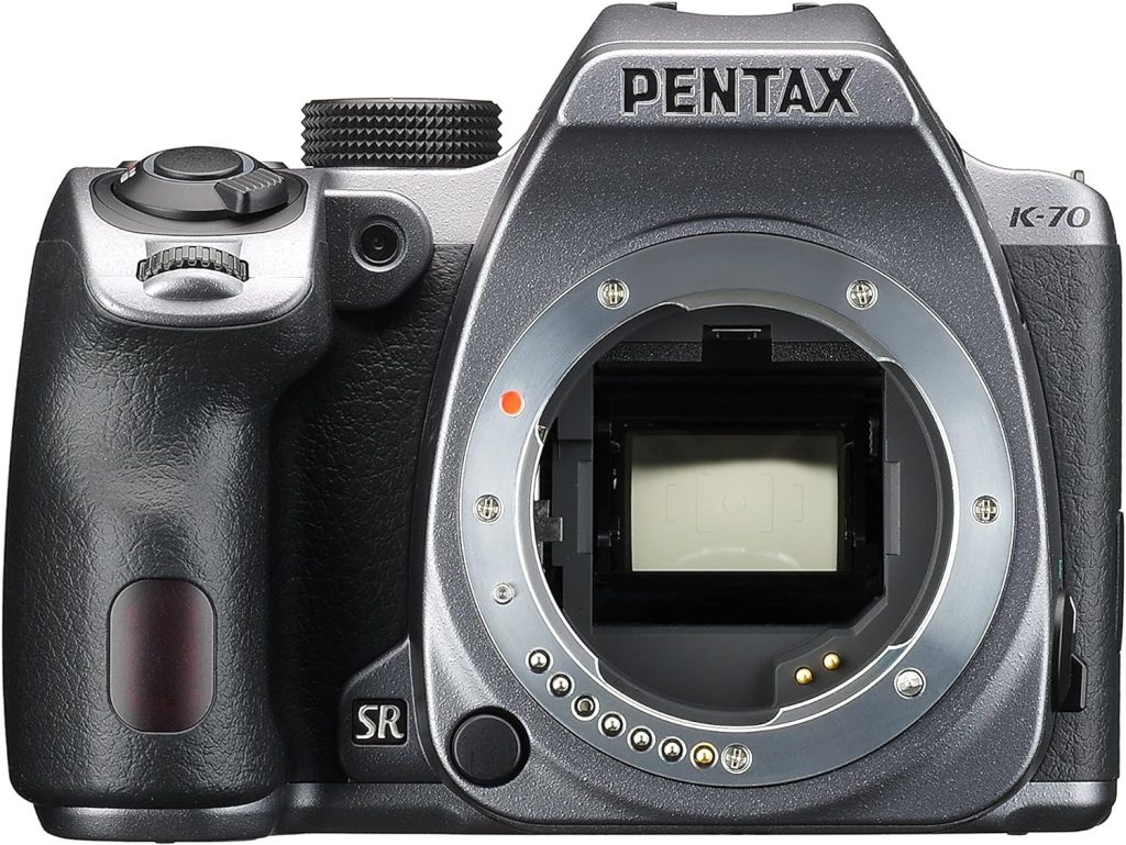 Pentax K-70 Weather-Sealed DSLR Camera with 18-135mm Lens (Silver)