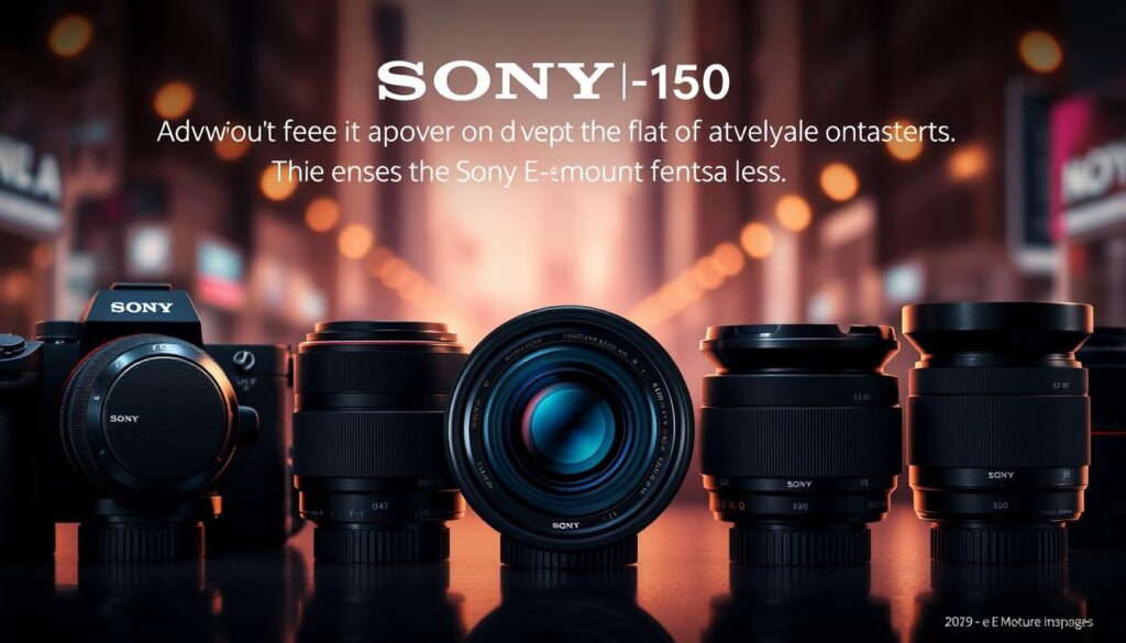 A striking display of Sony E Mount lenses, showcasing the remarkable advancements in aperture technology. In the foreground, a sleek and modern lineup of lenses, each with a distinct aperture mechanism that appears to be in motion, hinting at the responsive and precise control they offer. The middle ground features a detailed cross-section of a lens, revealing the intricate inner workings and precision engineering that enable these lenses to capture stunning images. The background is a soft, out-of-focus cityscape, creating a sense of depth and emphasizing the lenses' ability to produce beautiful bokeh. The lighting is dramatic, with warm tones and subtle shadows that enhance the premium, high-end feel of the Sony E Mount ecosystem. The overall composition conveys the power, versatility, and technological advancements that define the future of Sony's lens lineup.