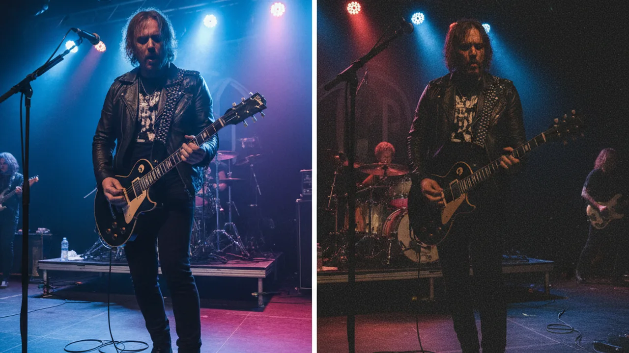 ISO noise comparison showing clean low-ISO vs grainy high-ISO photo