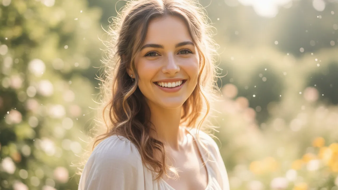 Outdoor portrait with creamy bokeh shot using ND filter in bright sunlight