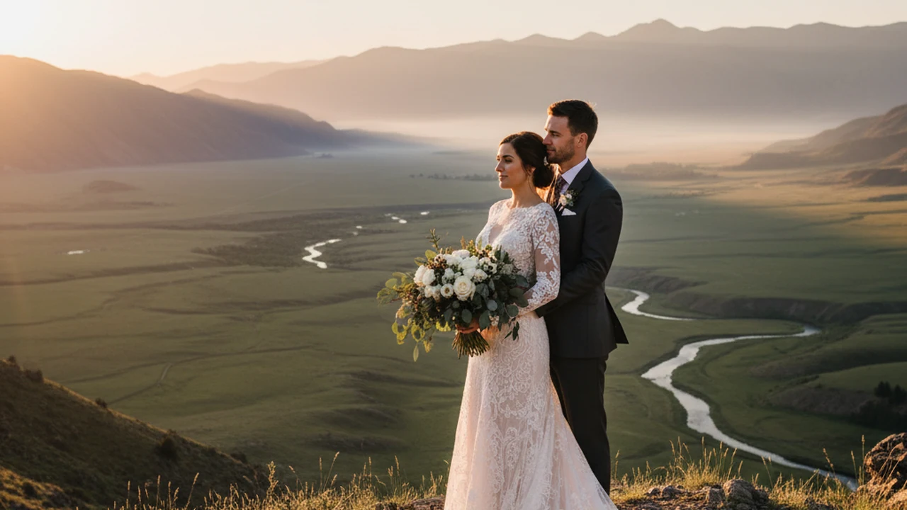 Professional photography scene representing wedding