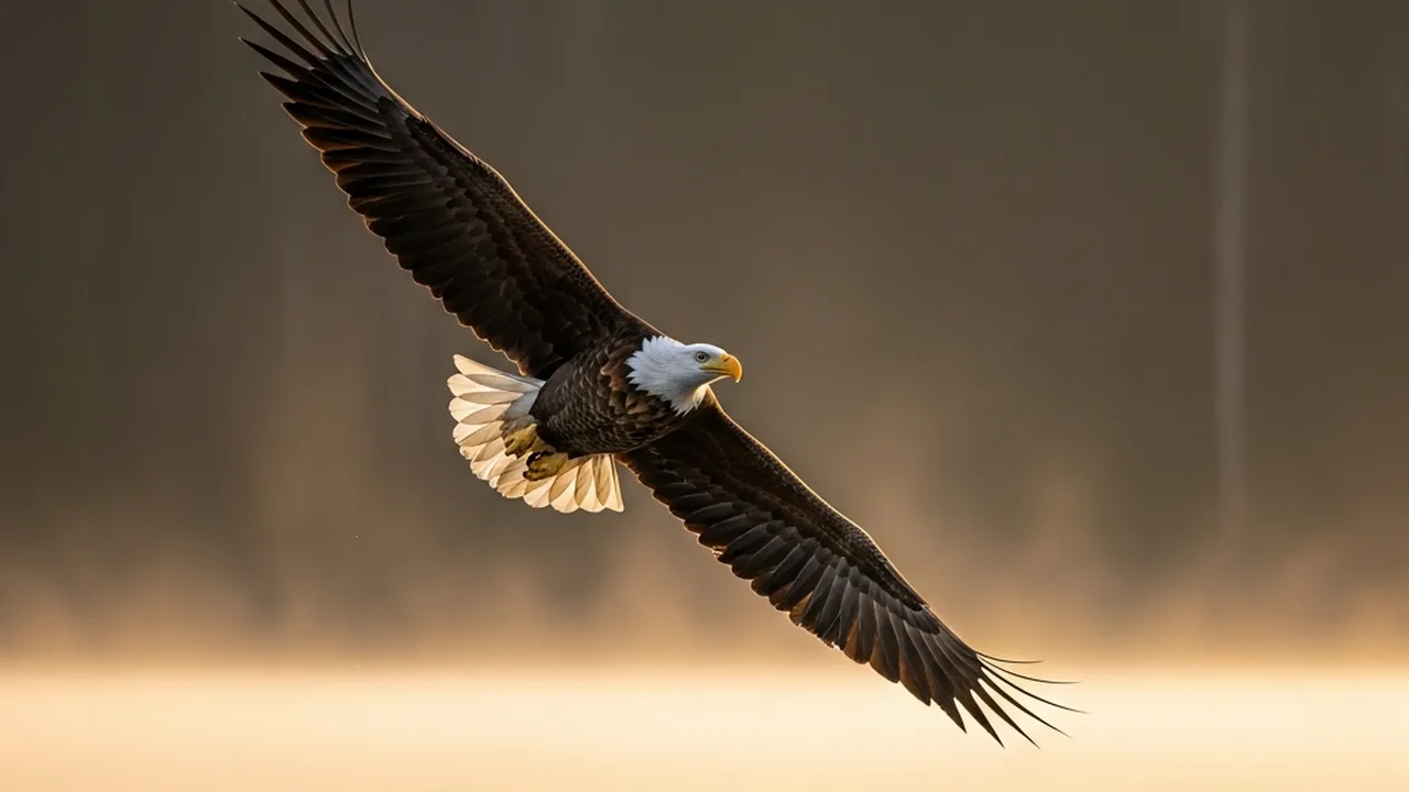 Best cameras for wildlife photography 2026 - eagle in flight at golden hour